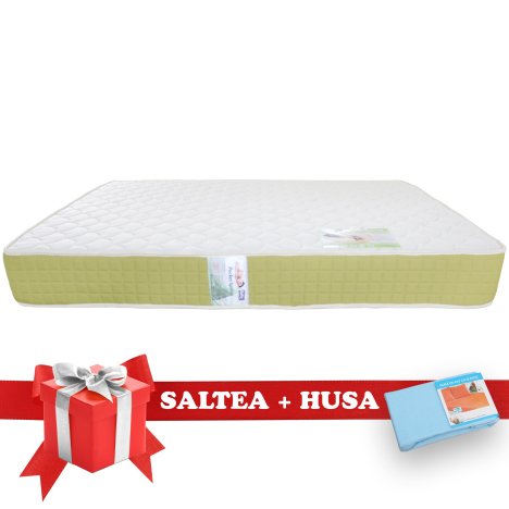 Set Saltea Pocket Spring Saltex 1400x2000 + Husa cu elastic